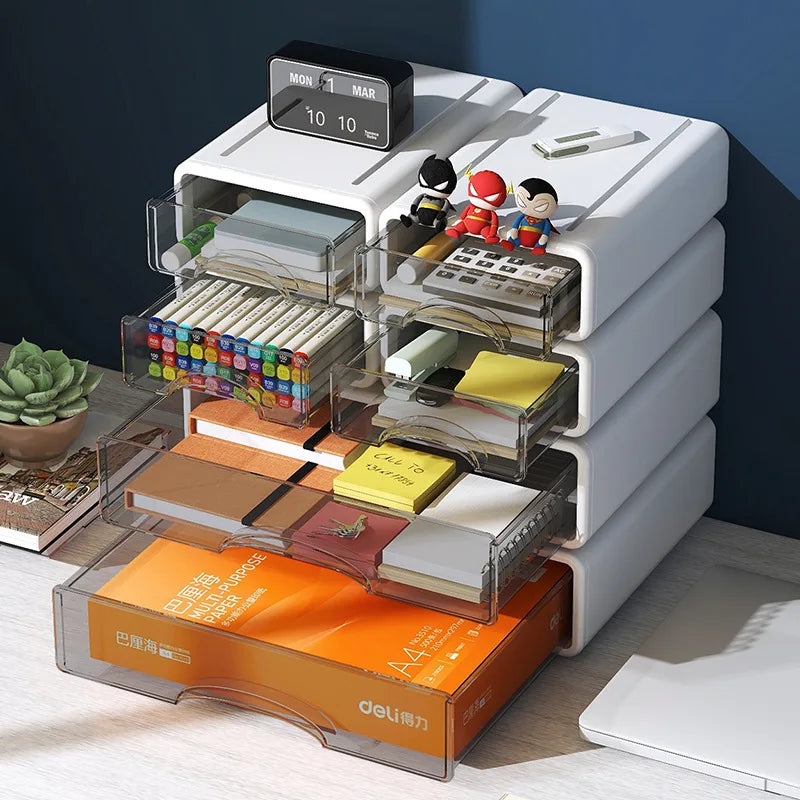 Storage Drawers Desk Organizer Box